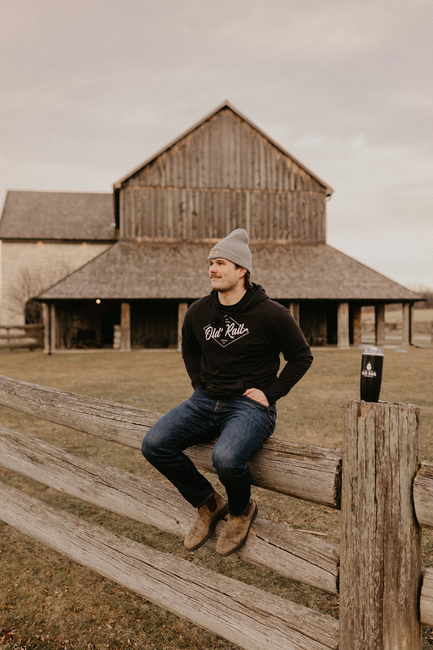Old Rail Pullover Performance Hoodie - Grey