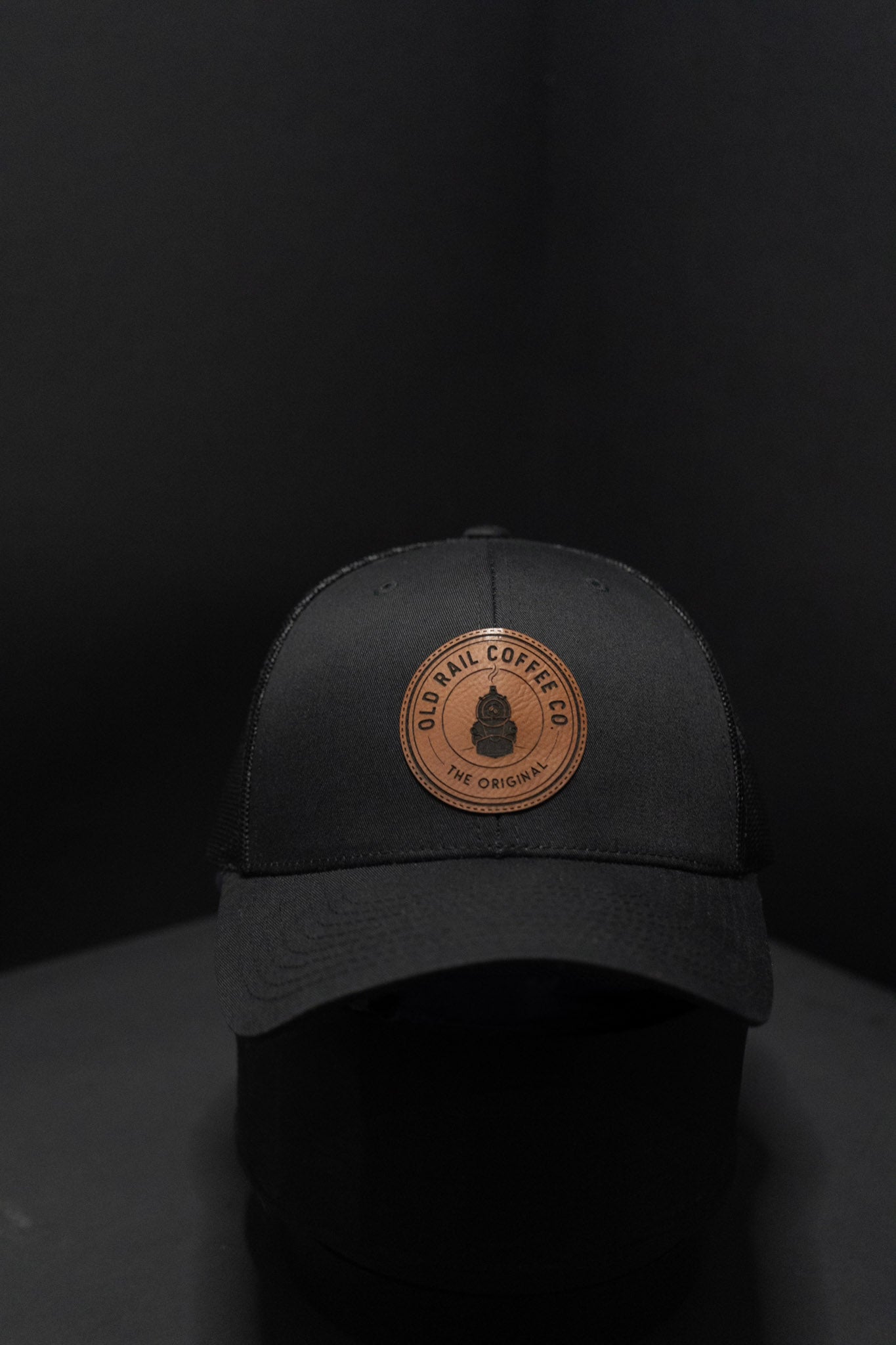 Old Rail Coffee Mesh Snapback - All Black