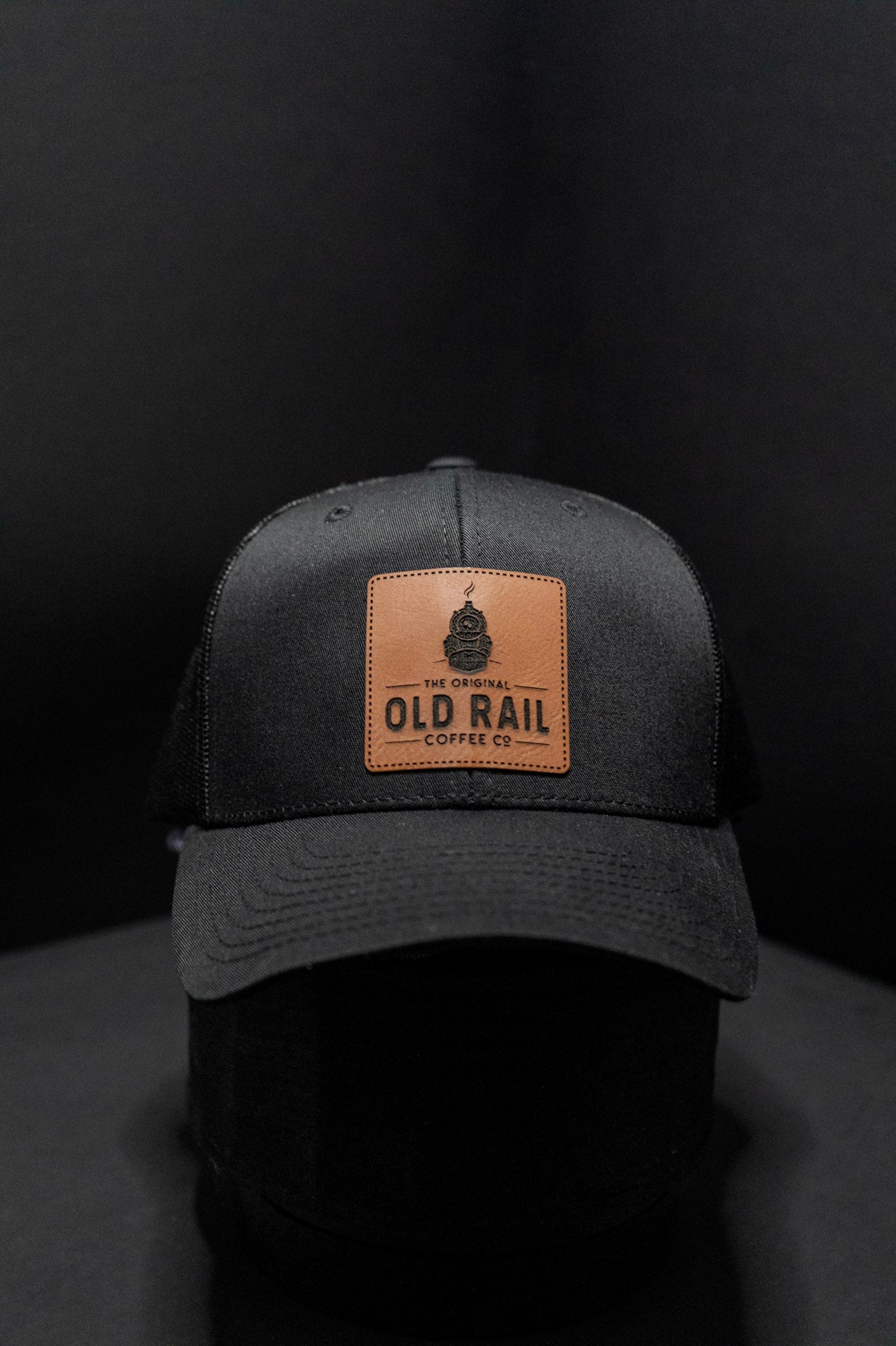 Old Rail Coffee Mesh Snapback - All Black