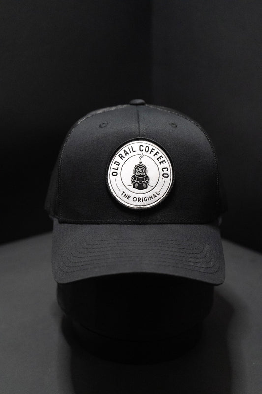 Old Rail Coffee Mesh Snapback - All Black