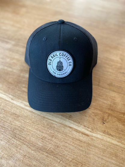 Old Rail Coffee Co Snapback, Black, Adjustable Snapback, Choose between Two Patches, Represent your favorite Coffee Company