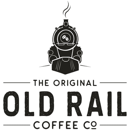 Old Rail Coffee Co, Original Old Rail Sticker, Square Sticker,